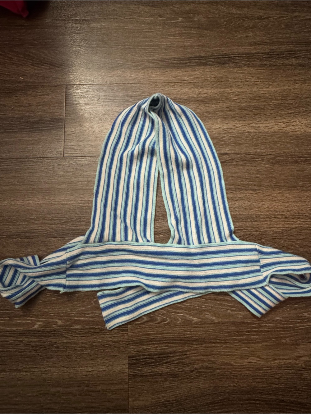 Striped Knit Halter top in Blue and White